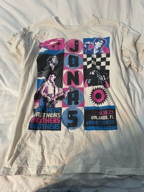 Jonas Brothers Graphic Short Sleeve Tee - White